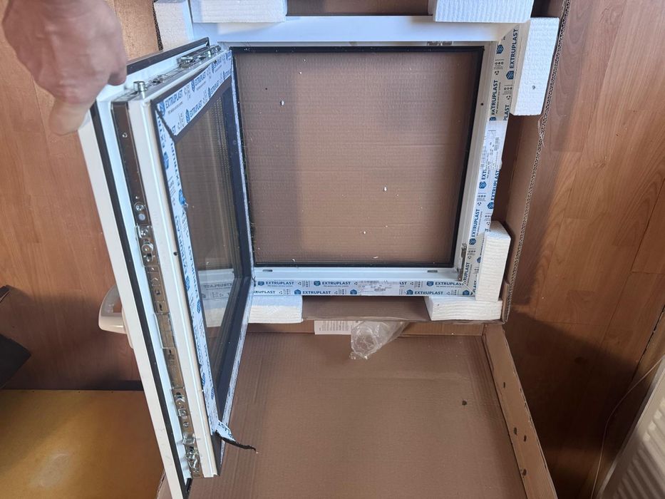 Fereastra baie termopan subsol vidaxl 60x60