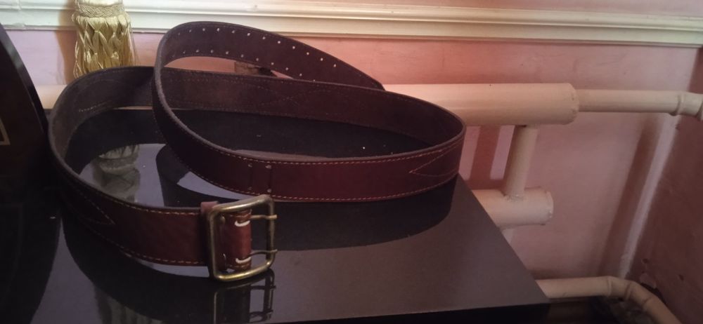 Ремень кожаный новый
