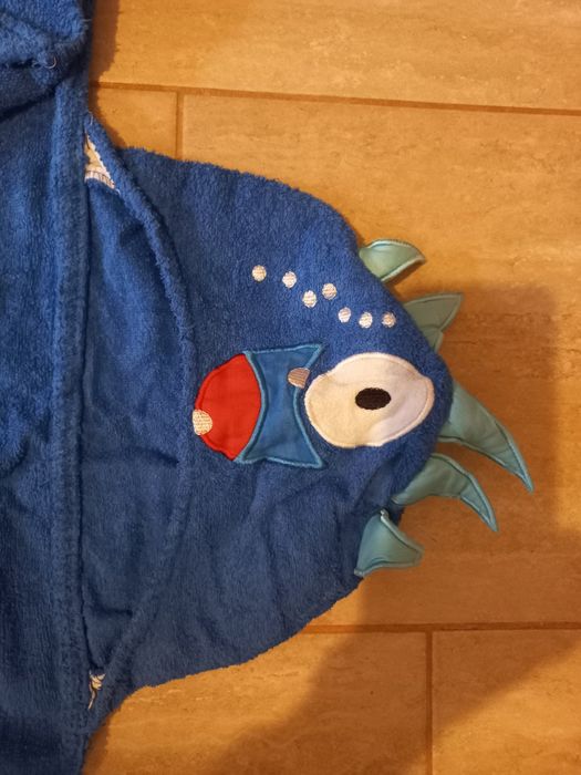 Prosop/halat din bumbac 100% poncho de baie "George" copii