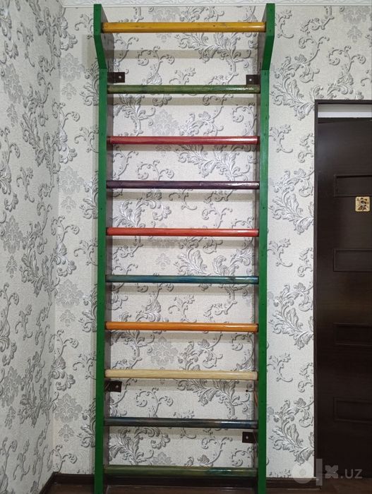 Шведская стенка, деревянный турник, ручная работа