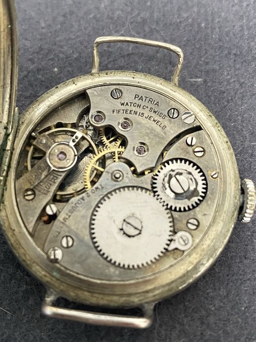 PATRIA / OMEGA Ceas Militar-Military Trench WWI Swiss