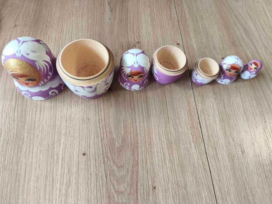 Дървена Матрьошка ръчна изработка от началото на 2000г