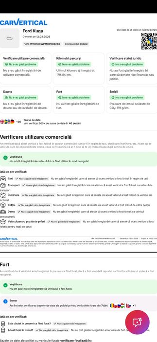 Ford Kuga Garantie 12 Luni!