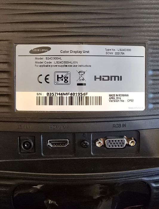 Vând monitor Samsung LED 24 inch