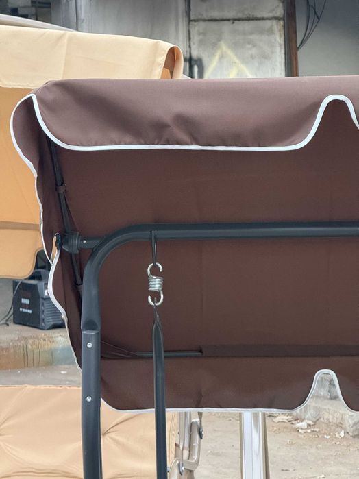 3-местный садовый качели с зонтиком, современный и удобный для террасы