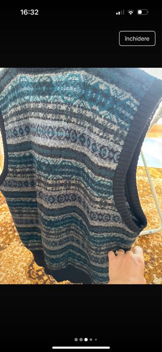 Vesta de lana naturala