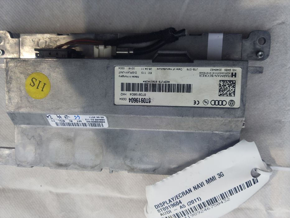 Display mmi Audi A4 B8 2010 8T0919604