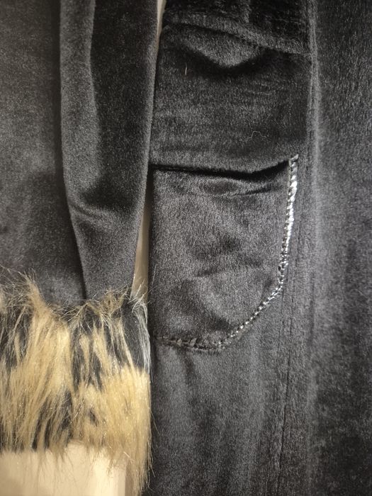 Palton subțire cu blana