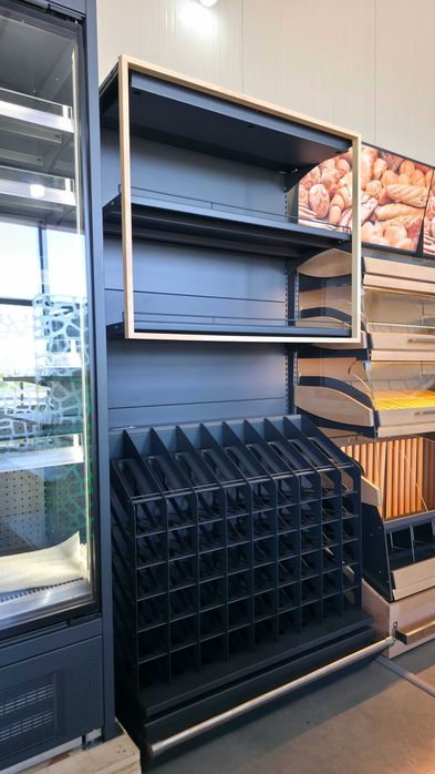 SHOWROOM CRAIOVA Rafturi magazin , Rafturi paine , fructe si legume , panificatie