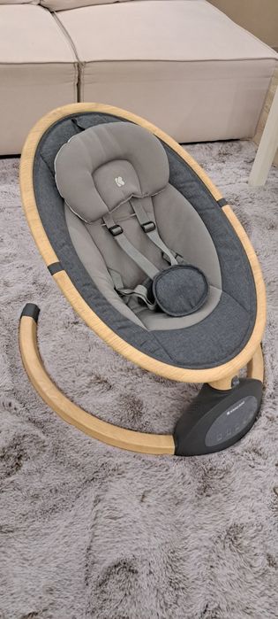 KIKKA BOO Електрическа бебешка люлка-шезлонг ASHLEE LIGHT GREY