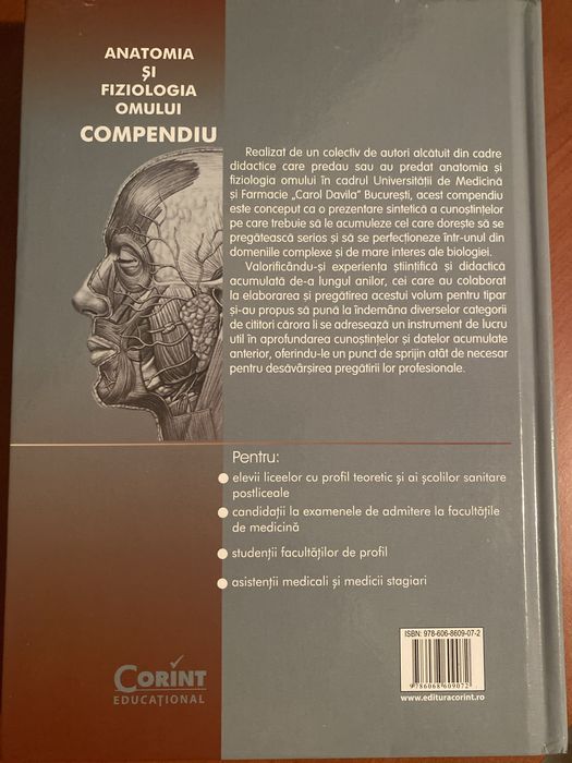 Anatomia si fiziologia omului editura Corint