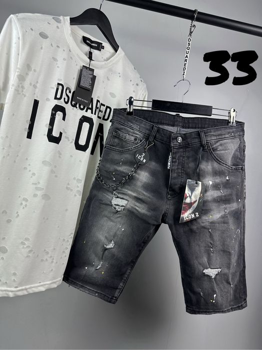 Dsquared  брутални мъжки къси  дънки