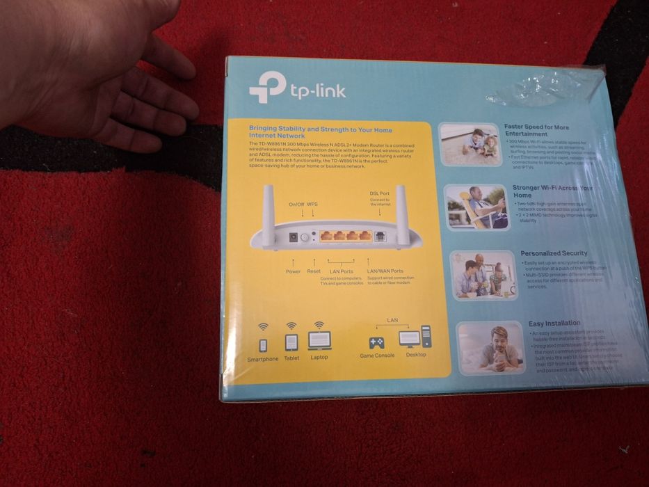 Интернет роутер, ADSL подключаеться