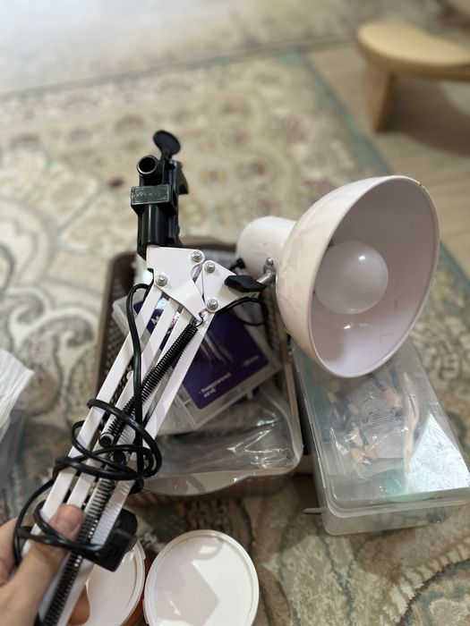 маникюр апарат  лампа набор