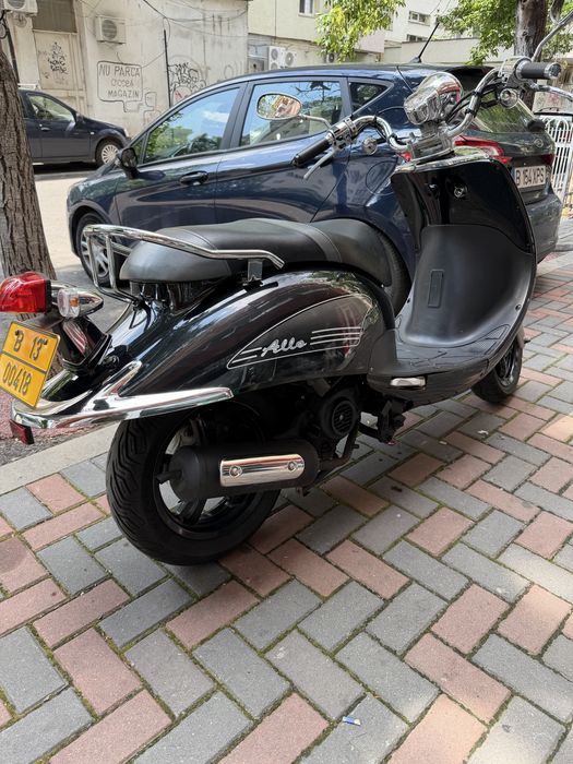 Scuter SYM Allo 2020 49cc Benzina Euro 4 Negru 18125 km Stare Perfecta Fara Defecte