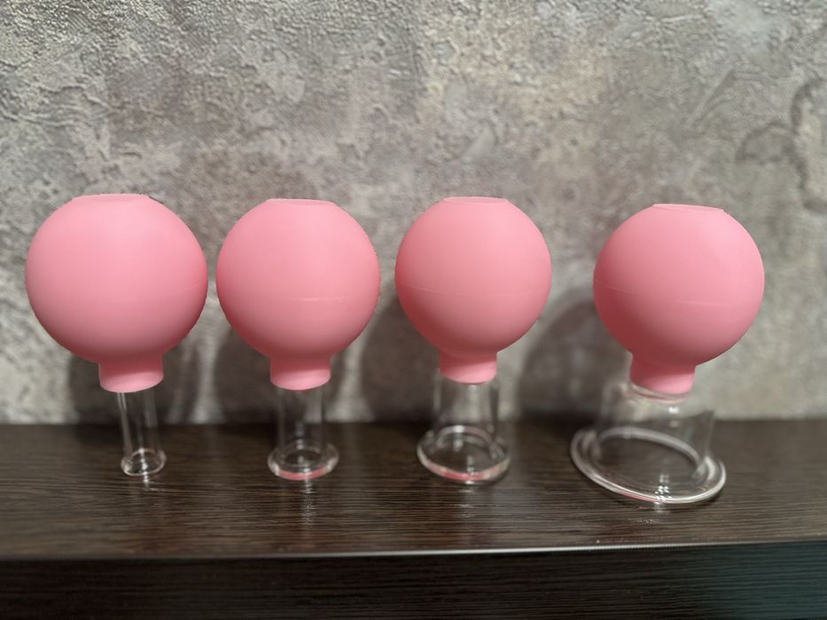 Набор баночек для вакуумного массажа лица