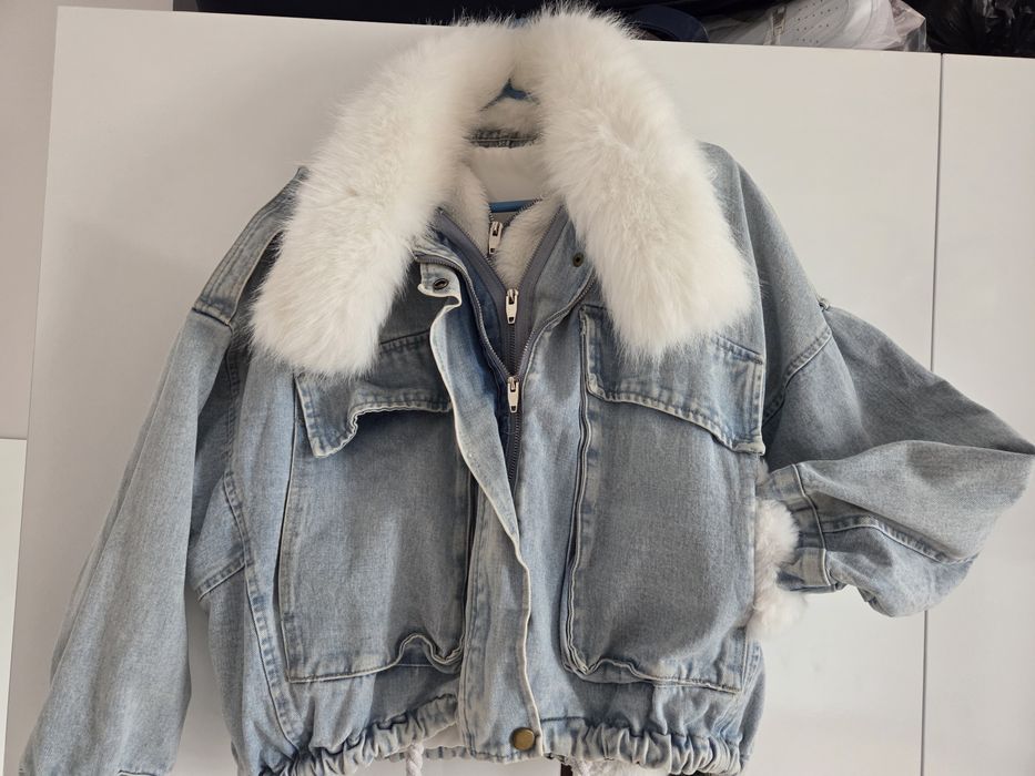 Дънково яке с косъм