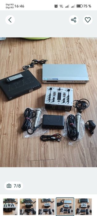 Mixer dvd microfoane