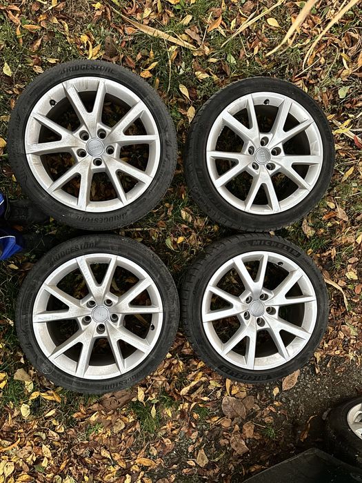 Jante cu tot cu cauciuc  5x112  215 45 r18