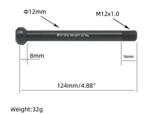 Ax furca Rock shox suntour 15x100 15x110 12x100 boost 37g bolt on
