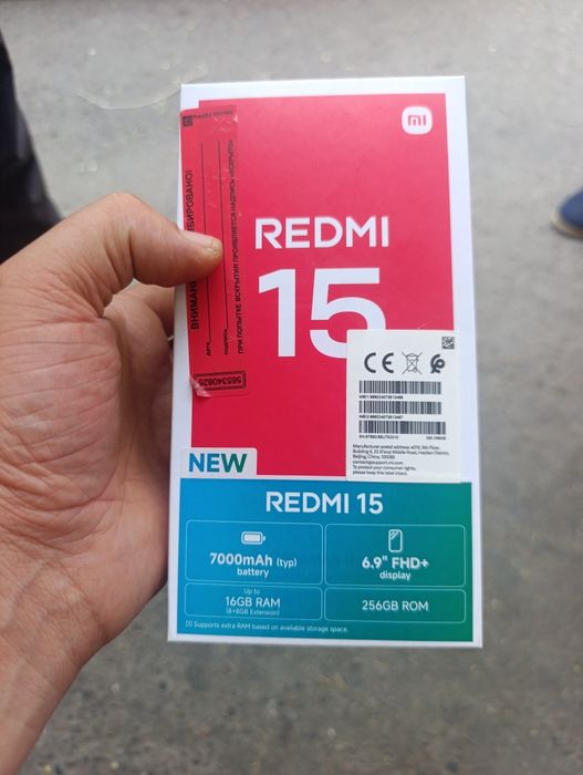 Redmi 15 8/256 ishlashi chotkiy xali zavod plyonkasi turibti