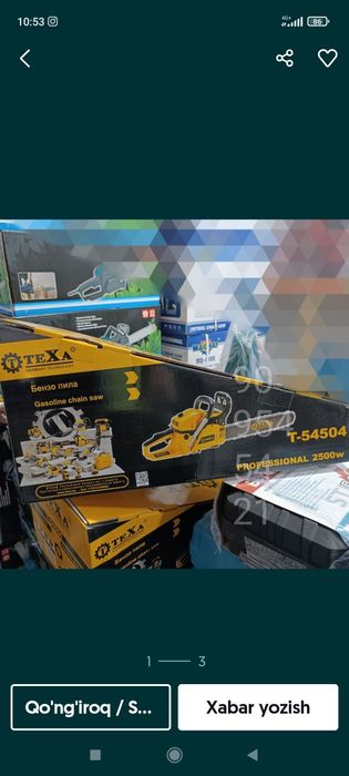 Benzapila Texa yangi 1 oy garantiya