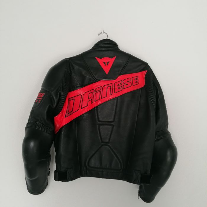 Geacă moto originală Dainese, piele naturală, import Italia