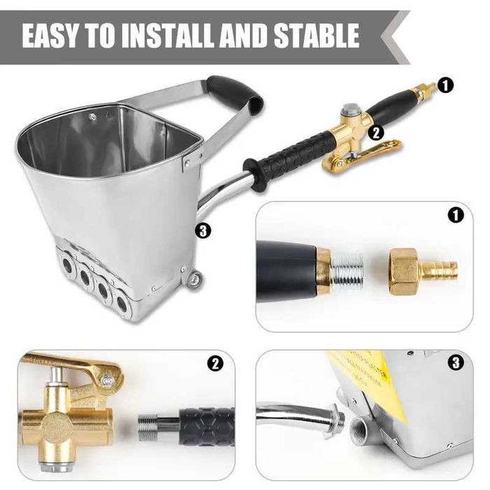 Пневматична машина за нанасяне на мазилка