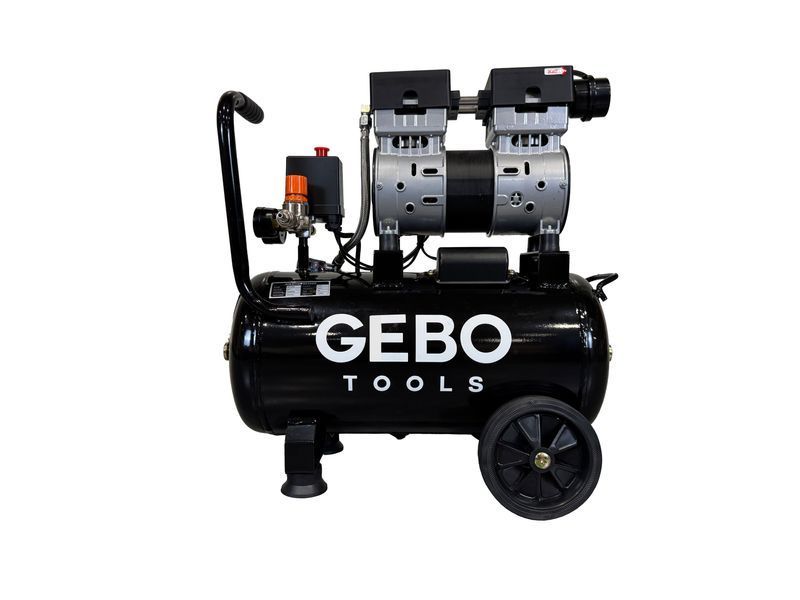 Безшумен компресор без шум без масло 24 л gebo tools