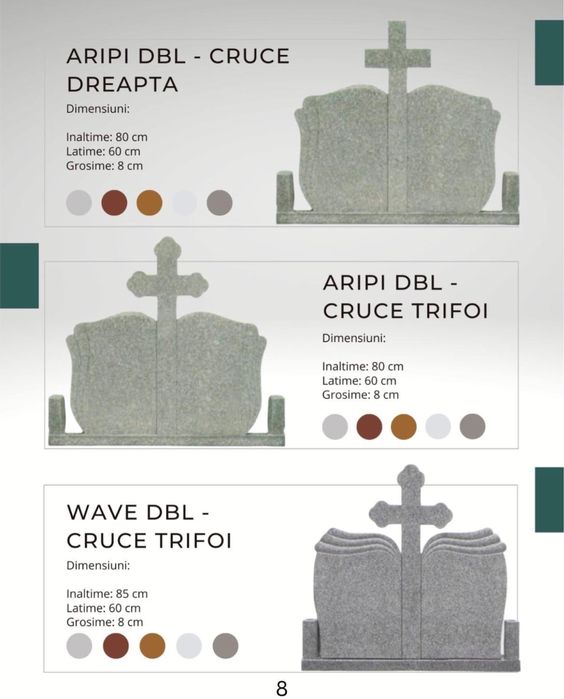 Morminte cruci din granit