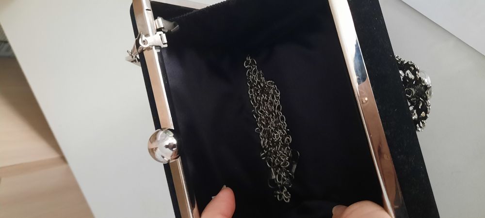 Сумка вечерняя черная