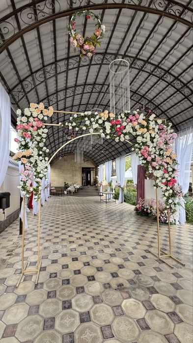 Оформление арка стойка баннер