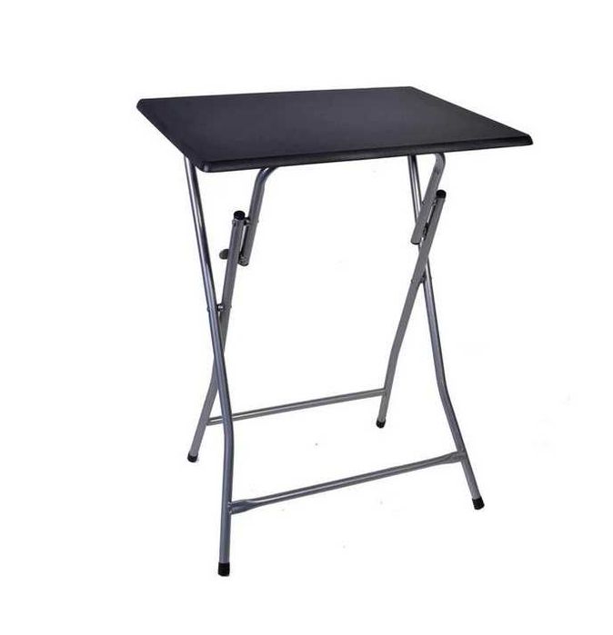 Сгъваема маса, Черна, Метална, MDF, 8x38x65см
