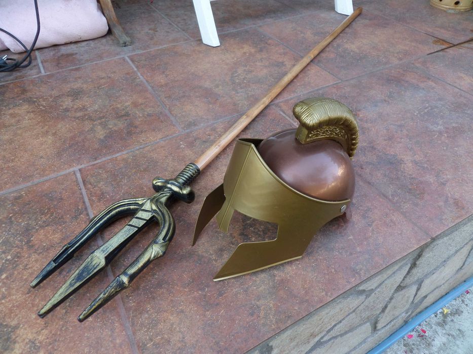 Masca razboinic spartan si trident