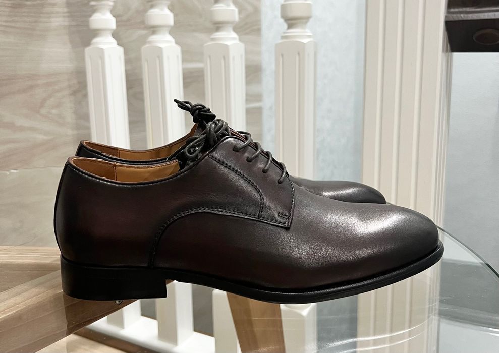 MaisonDavid 40 размер, инатуральная кожа ботинки/туфли/обувь мужская