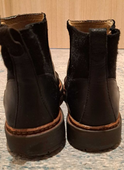 Дамски кожени черни боти Clarks, 37 номер