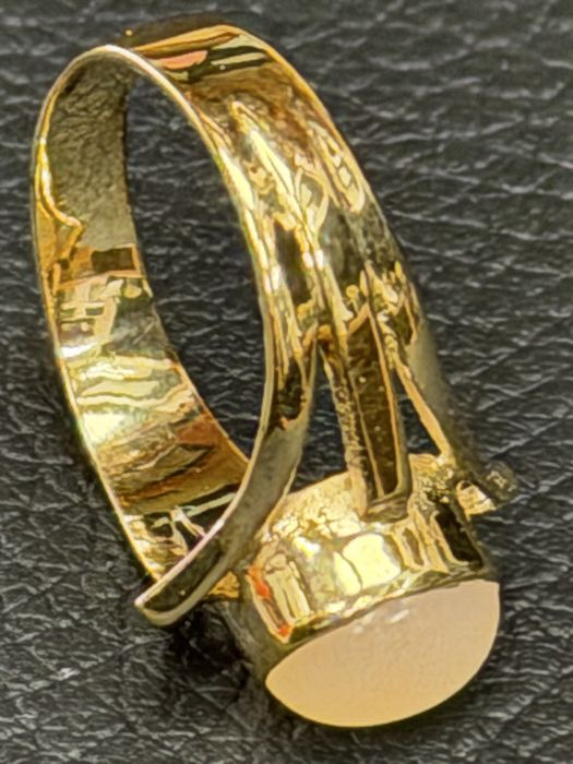 Златен пръстен Ахат чисто нов Gold 14K 585 prasten zlaten