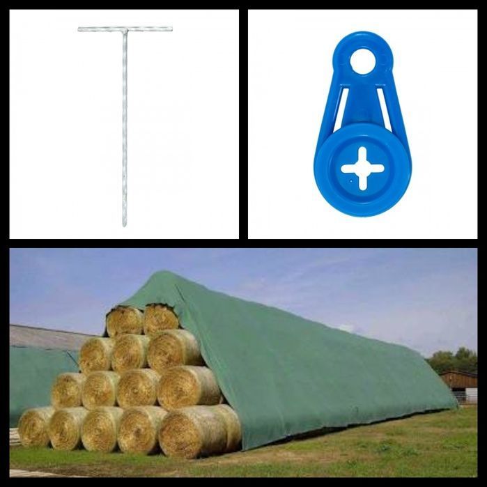 Cuie+Inel de fixare  prelată acoperire baloți de fân