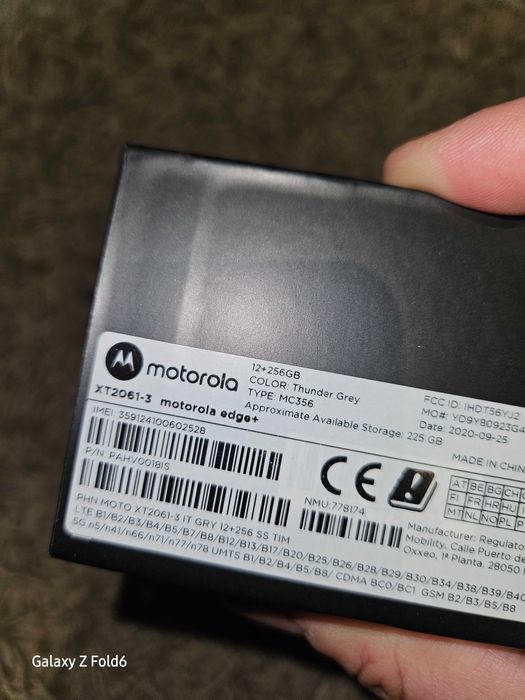 Motorola Edge Plus xt2061-3 12/256