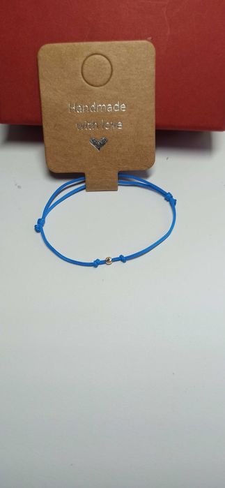 Гривна на конец със 14к златно топче