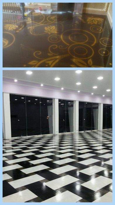 Эпоксидный наливной пол и шлифовка бетона и другие