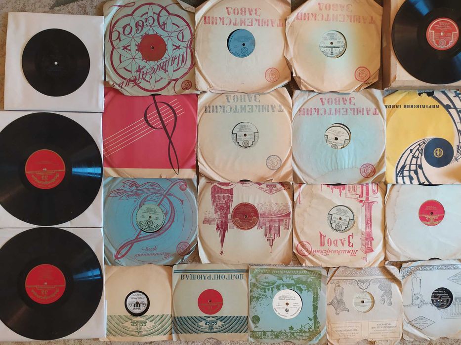 Пластинки патефона, 1950 года.