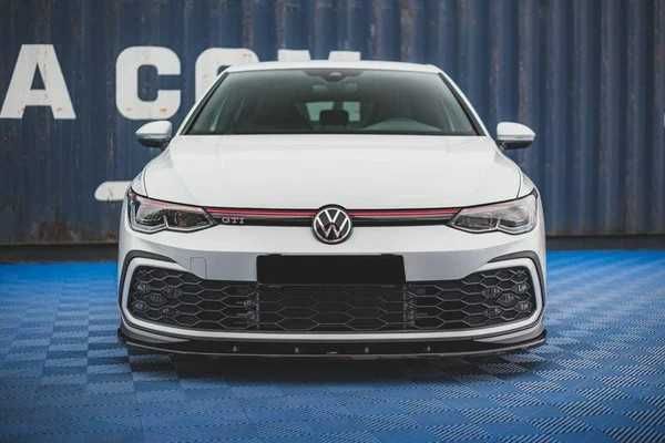 преден лип спойлер за голф мк8 гти / vw golf mk8 gti lip spoiler