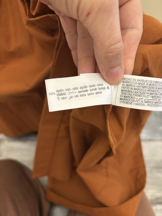 Rochie din bumbac cu eticheta XS Zara noua