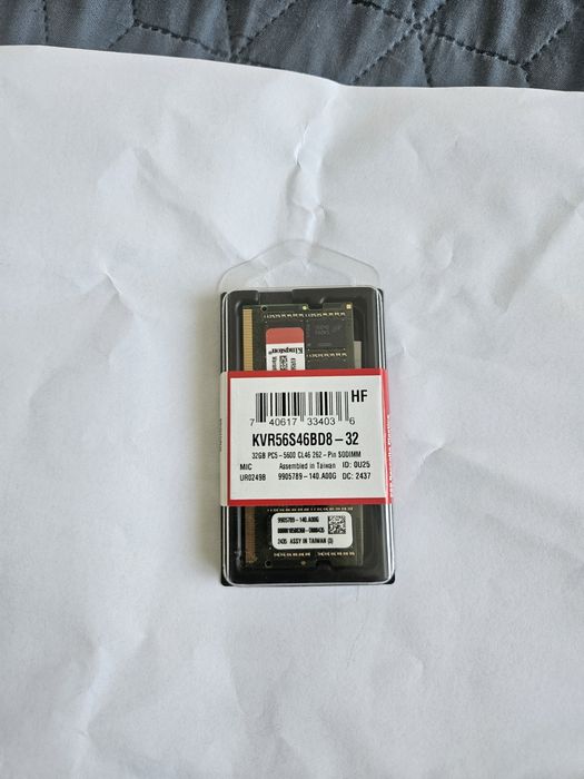 Kingston 32GB DDR5 5600 CL46 SODIMM
