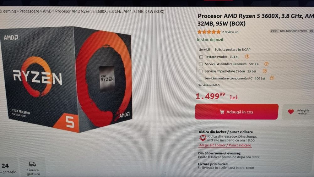 Procesor AMD Ryzen 5 3600x
