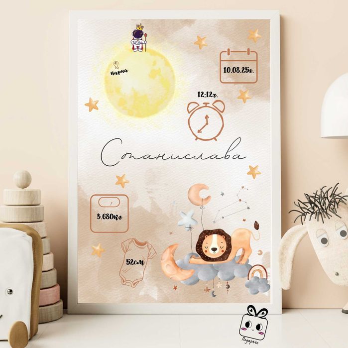 Персонализирани бебешки визитки