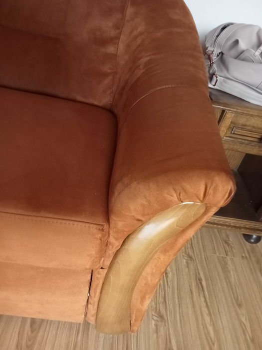 Coltar extensibil-material alcantara-ca nou