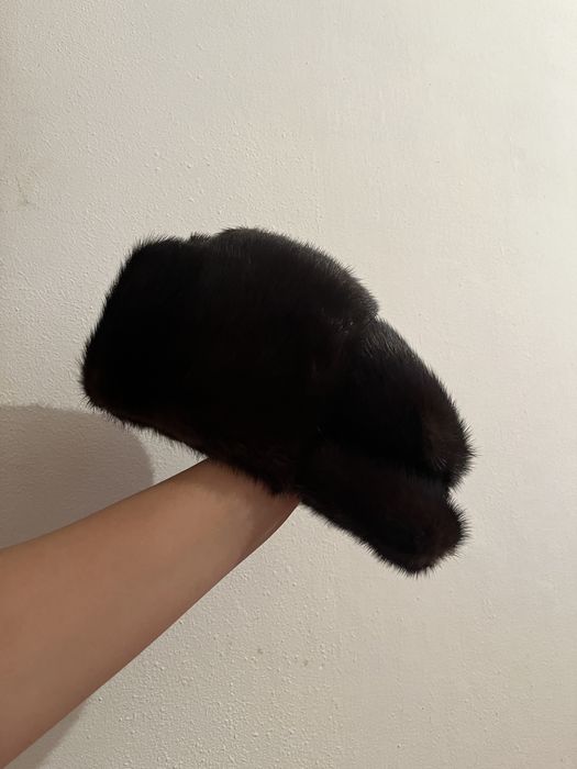 Норка шапка мужская