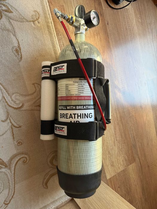 Карбонова водолазна бутилка, 6.8Л